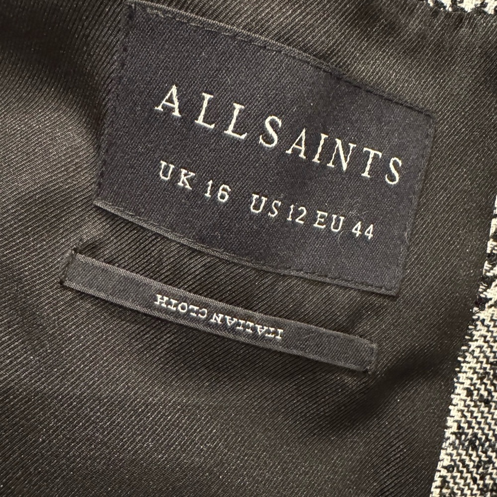All Saints Dustie Checkered Coat - Picture 5 of 6
